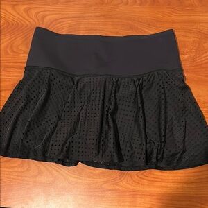 Athleta Black Smocked Mini Skirt Athletic